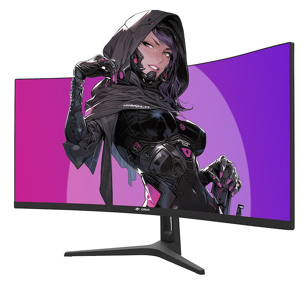 Qoo10] CRUA 湾曲 ゲーミング モニター 3