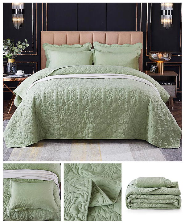 Qoo10] ベッドカバー キルト キルティング 綿