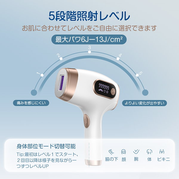 Qoo10] 脱毛器 IPL光脱毛器 家庭用 全身ケア