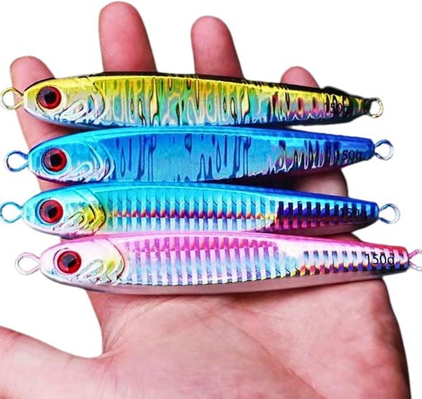 Qoo10] オフショア メタルジグ ルアー 4本 セット 4色