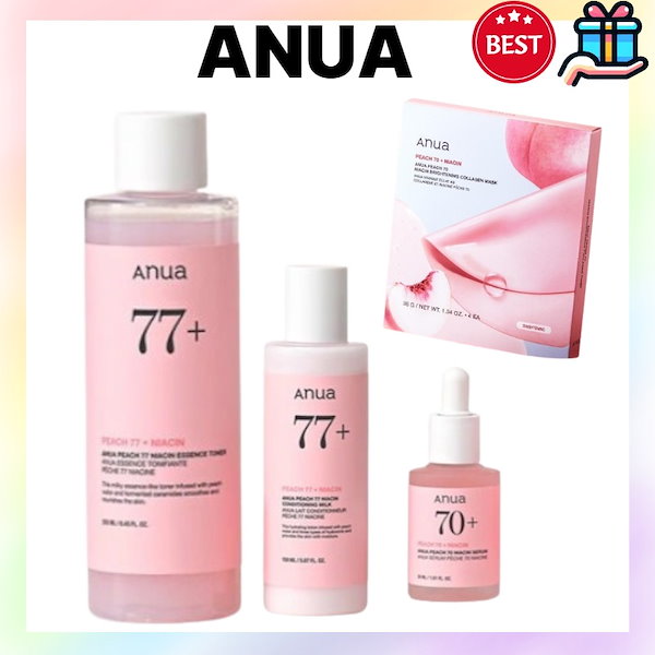 Qoo10] アヌア [メガ割スキンケアセット] 桃ナイアシン