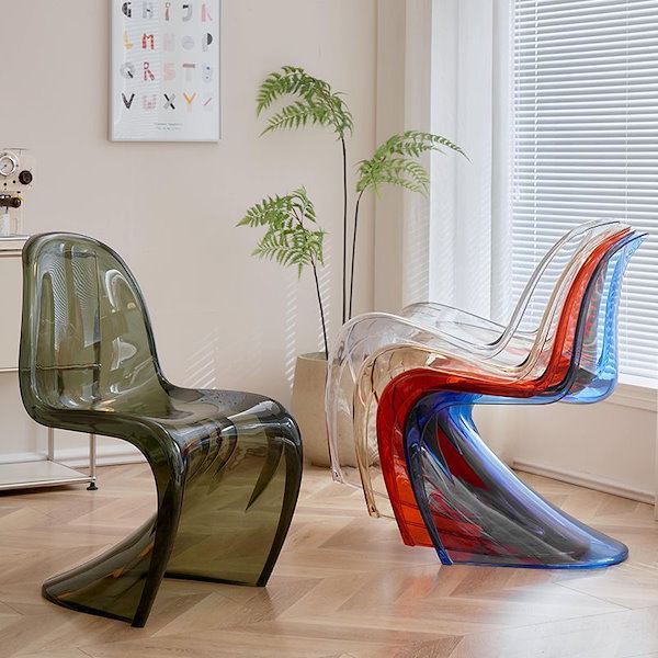 Qoo10] ダイニングチェア 透明チェア デザイナー