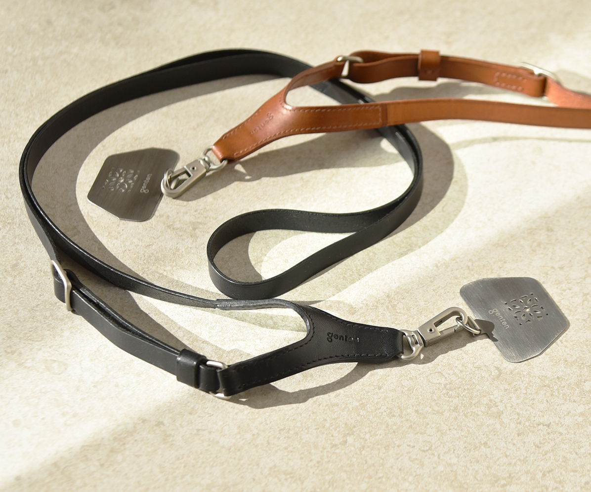 新色】スマートフォンストラップ｜商品一覧 | 革財布、バッグのgenten