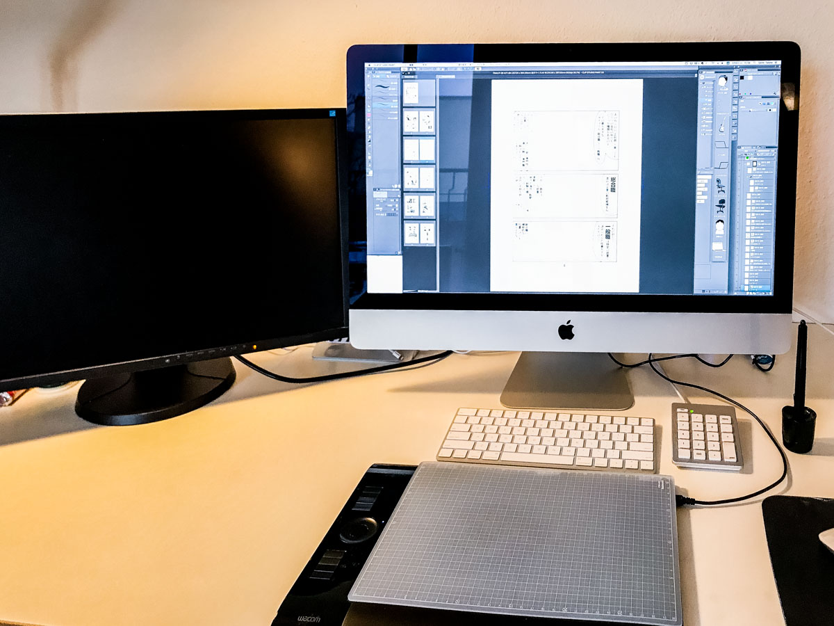iMac最強！】現在の僕のイラスト／マンガ制作環境を紹介します①