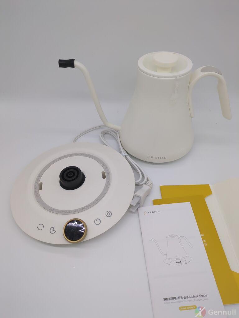 おしゃれな白色電気ケトルならコレだ！「Epeios ドリップケトル