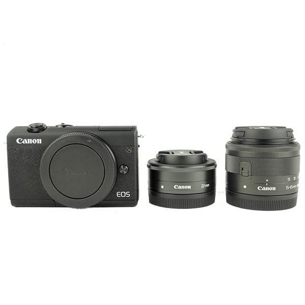 キヤノン ミラーレス一眼カメラ EOS M200 ブラック ダブルレンズキット