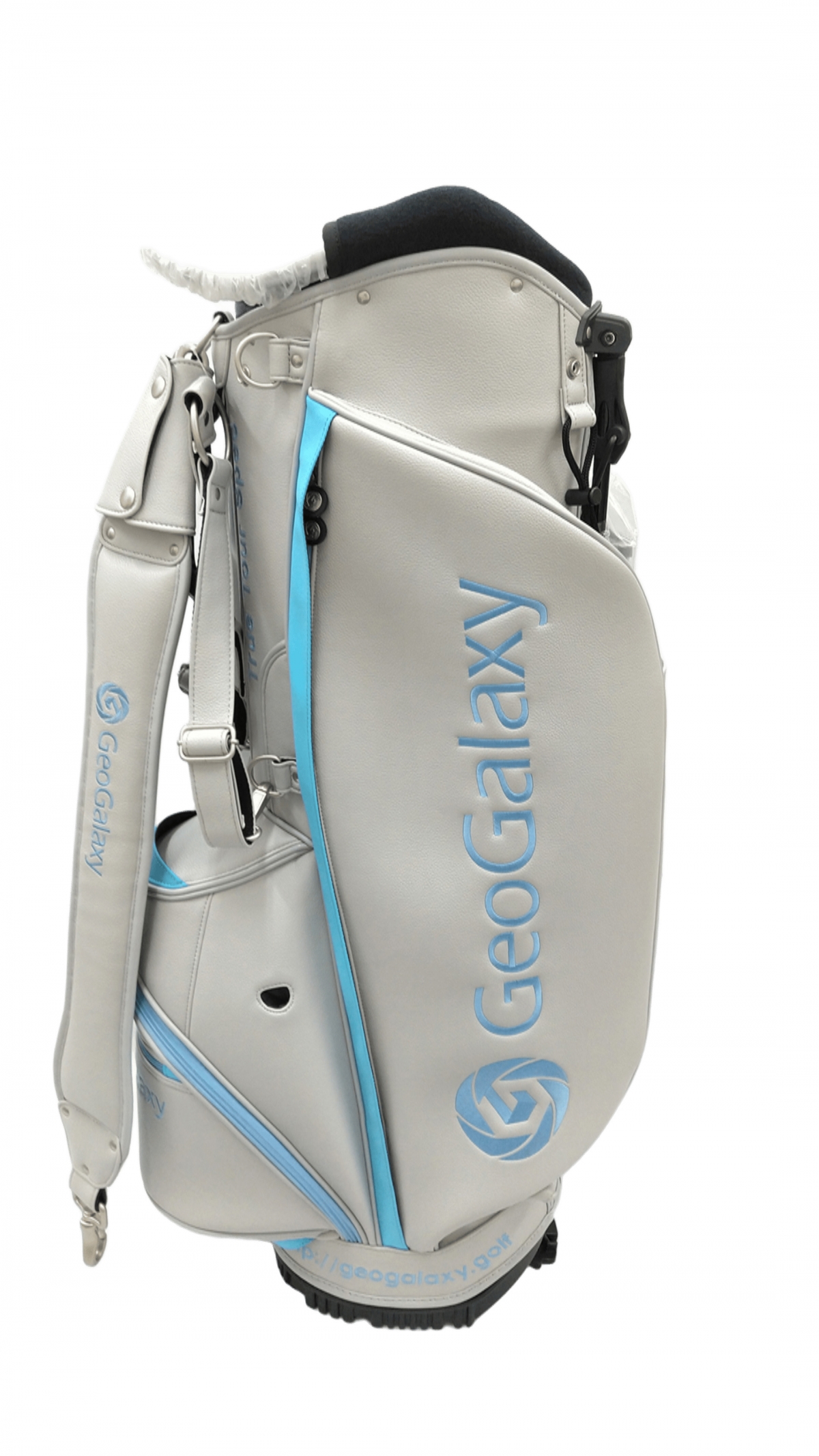 GeoGalaxy ツアースタンドキャディバッグ ヘッドカバーセット ライト