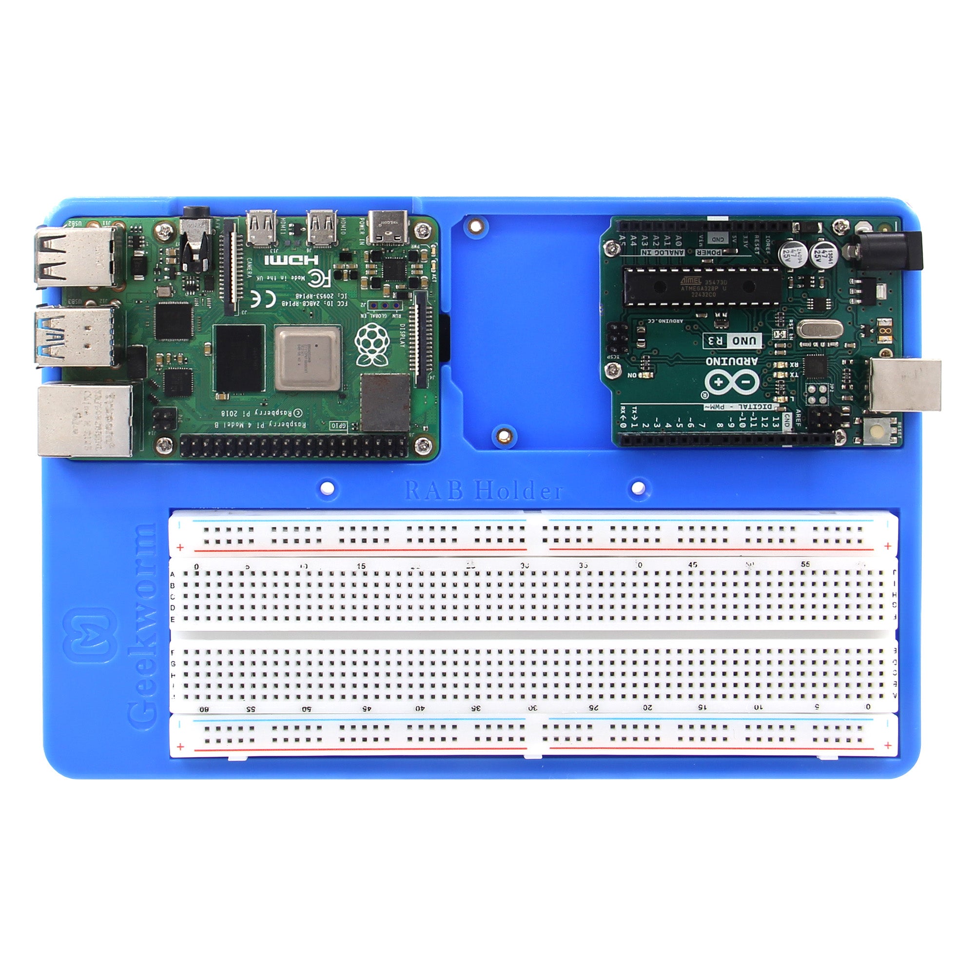 Raspberry Pi 3 B+ RAB Holder Breadboard ABS Case Education