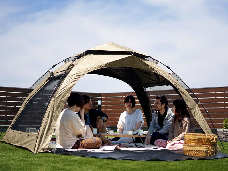DODの家族全員が快適に過ごすことができる大型ビーチテント『わがやの