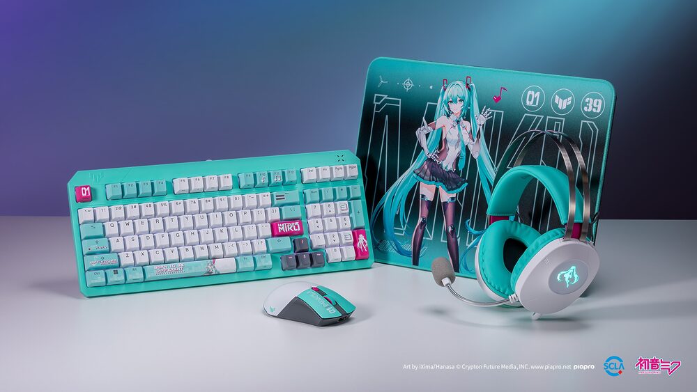 ASUS、初音ミクコラボのゲーミングデバイス4製品を6月20日発売 – Gear