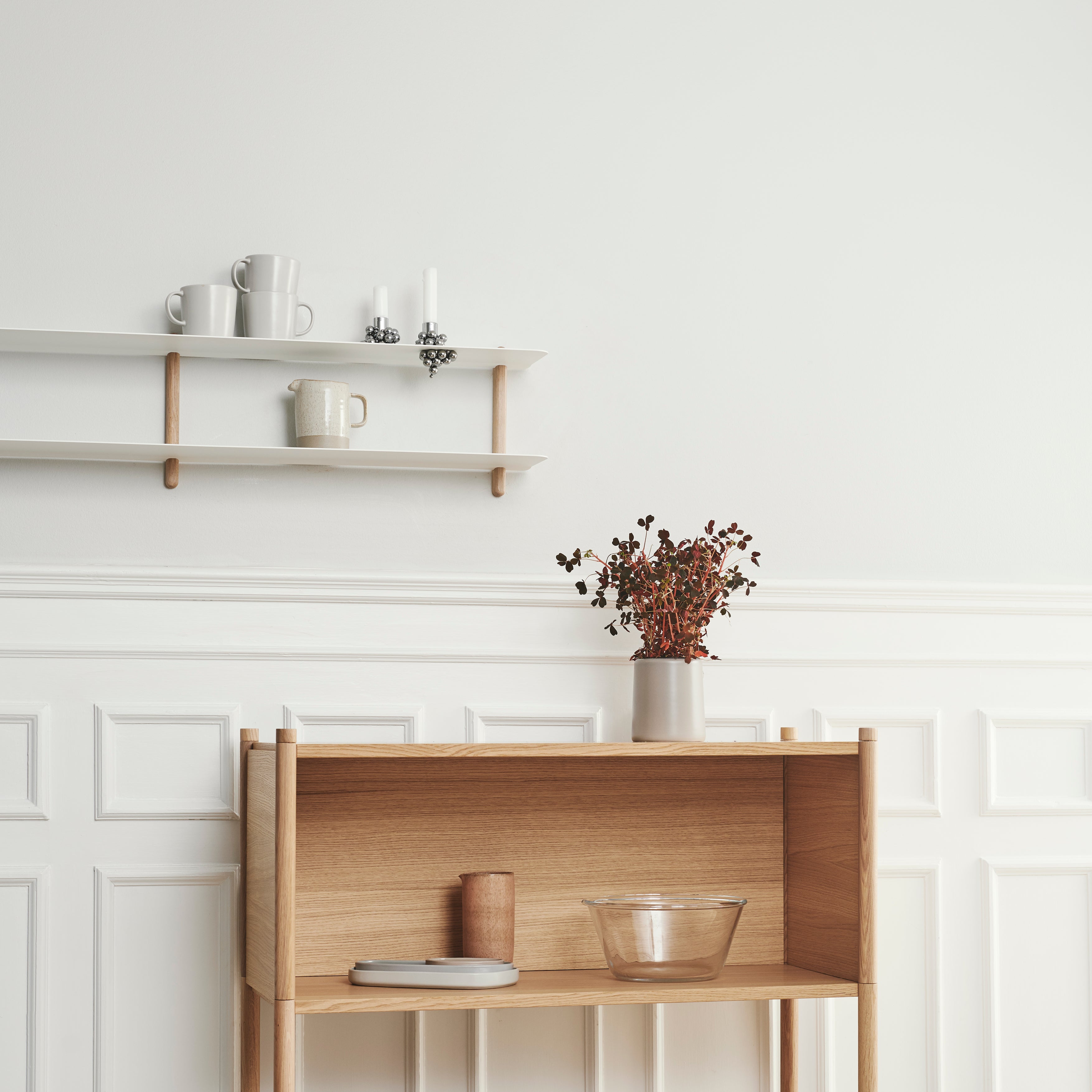 Nivo shelf C light oak/ white – Gejst Design