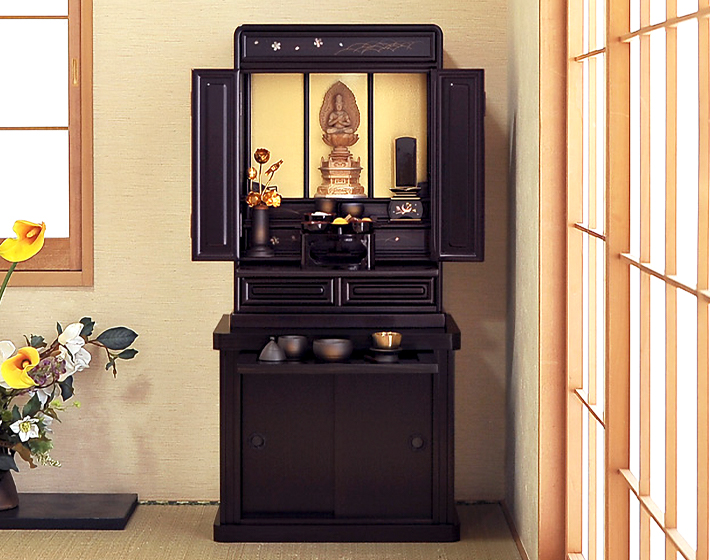 上置き唐木仏壇 波音 黒檀 16～23号 | 仏壇・仏具・位牌の専門店 激安