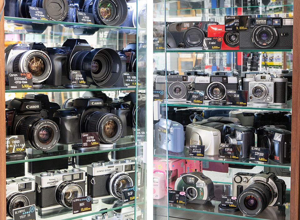 新品・中古カメラはもちろん個性的なフィルムがズラリ！「チャンプ