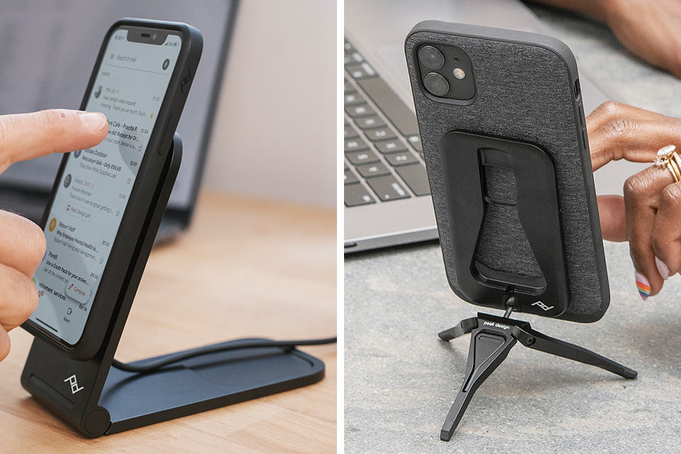 マグネットでスマホにピタッ。三脚や充電スタンドなど Peak Design