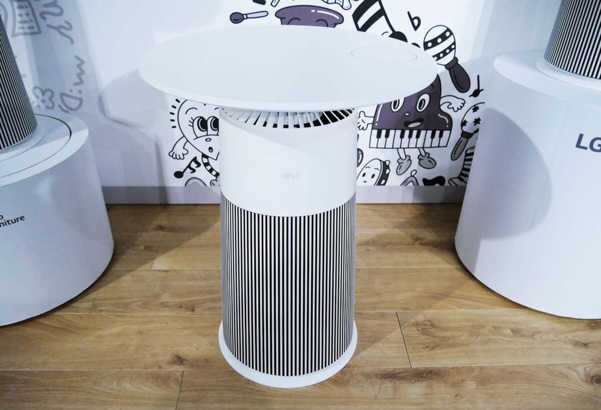 LGからインテリアに溶け込むマルチ機能空気清浄機が登場！ スマホ充電