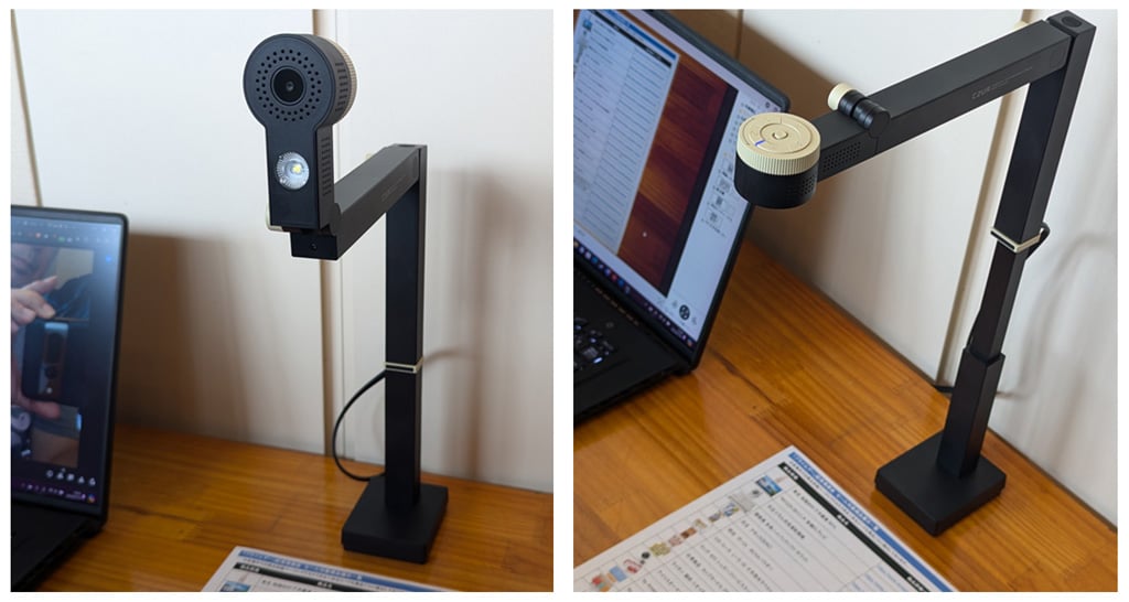 ウェブカメラにもなるコンパクトなオーバーヘッドスキャナー「CZUR