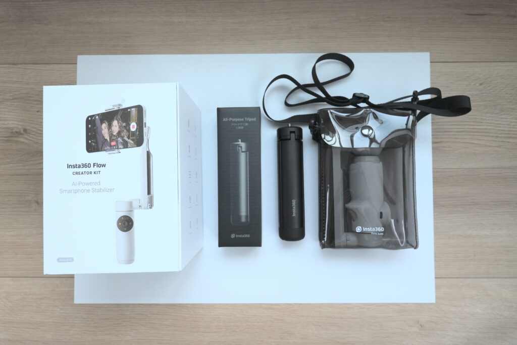 Insta 360 Flowをレビュー！三脚内蔵のスマホジンバルで持ち運びも楽