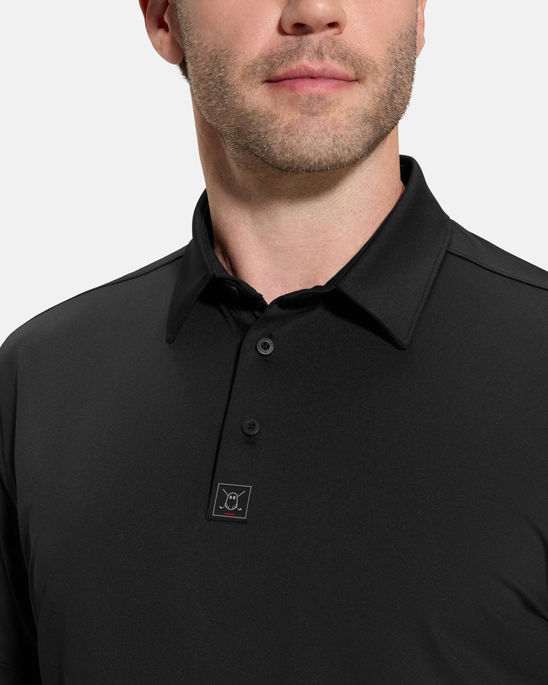 GHOSTGOLF | PERFORMANCE POLO | BLACK – Ghost Golf