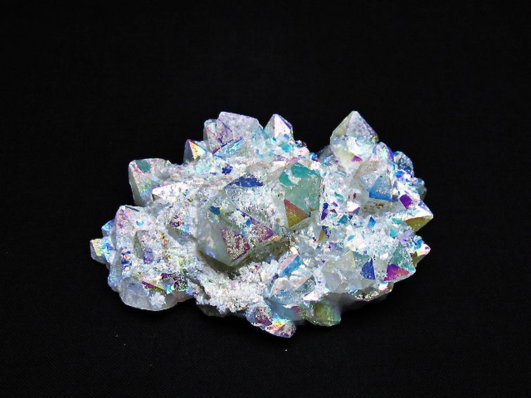 パワーストーン 天然石 レインボーオーラ水晶クラスター[T693-4593]