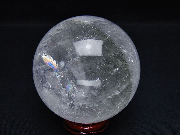 パワーストーン 天然石 グリーンファントム水晶丸玉 69mm [T100-4665]