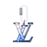ルイヴィトンビジューサックLVプリズム 青/クリア シルバー金具 ユニ