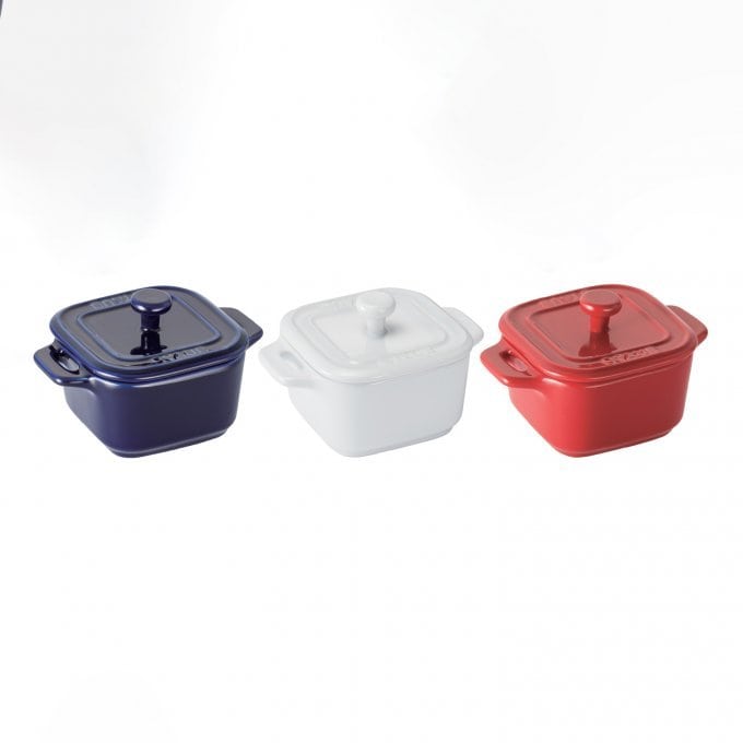 ストウブ セラミック スクエアココット 3色セット【eGift】|デジタル