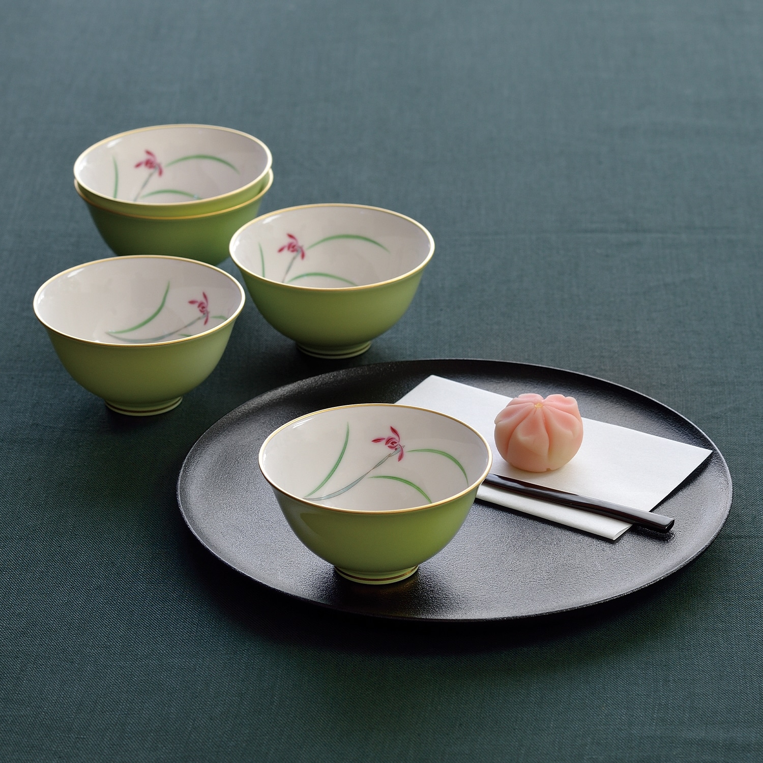 香蘭社 らん湯呑5客揃【eGift】|デジタルギフト・ソーシャルギフトを