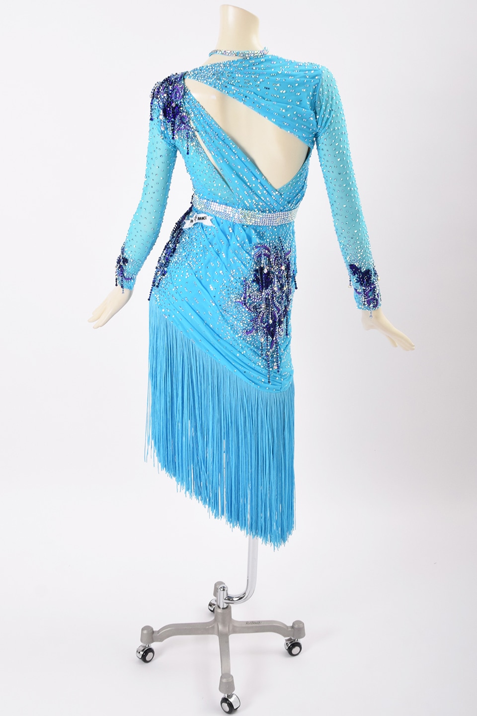 ラテンドレス TDF-WL22535 ブルーパラダイス M 社交ダンス タカダンス