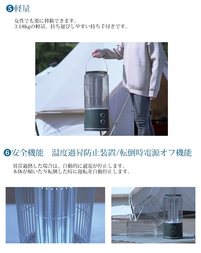 遠赤外線ヒーター「STUFA」（ストゥーファ）型番：STU-1201A（G