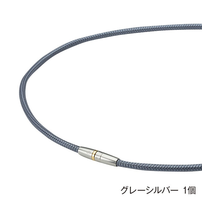 Phiten ファイテン RAKUWA 磁気チタンネックレス メタルトップ アクア