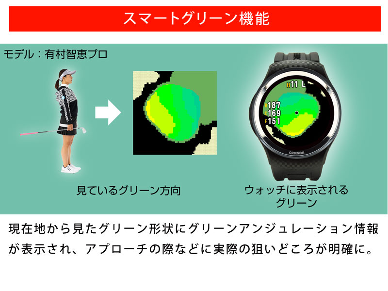 グリーンオン ゴルフウォッチ A1-III