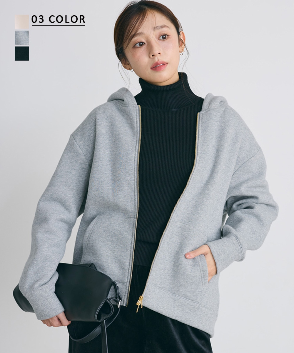 ダブルジップ裏起毛パーカー【宅配便】 | すべての商品 | BASEMENT online