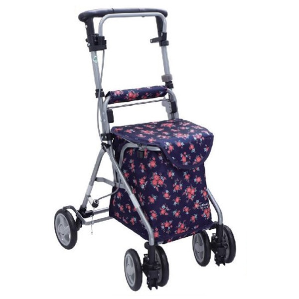 超売れ筋】リズムRWC フローラルNB シルバーカー 島製作所 ｜ シルバー