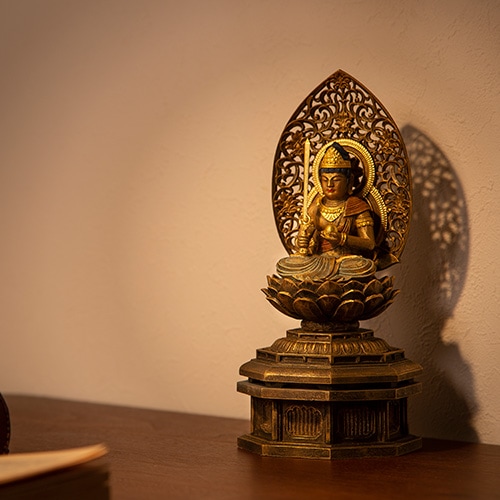 仏像】虚空蔵菩薩 丑・寅年の守護本 尊身丈2寸 古美彩色仕上げ | 干支