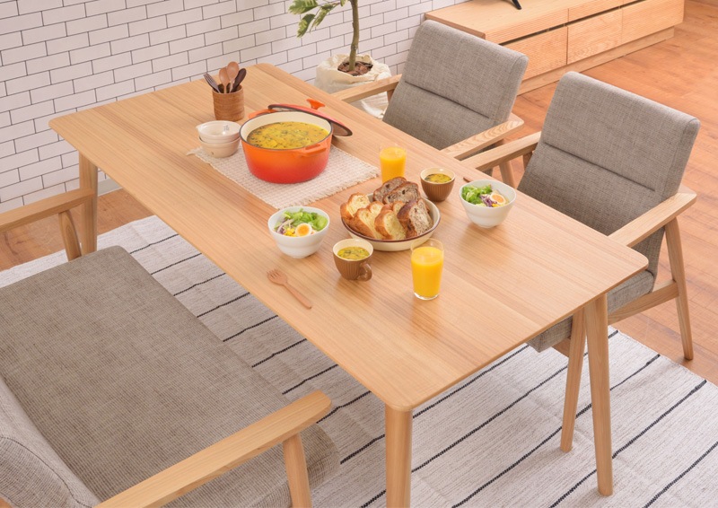 1人掛け】北欧風 天然木 ダイニングチェア / リズ｜ベッド・マットレス