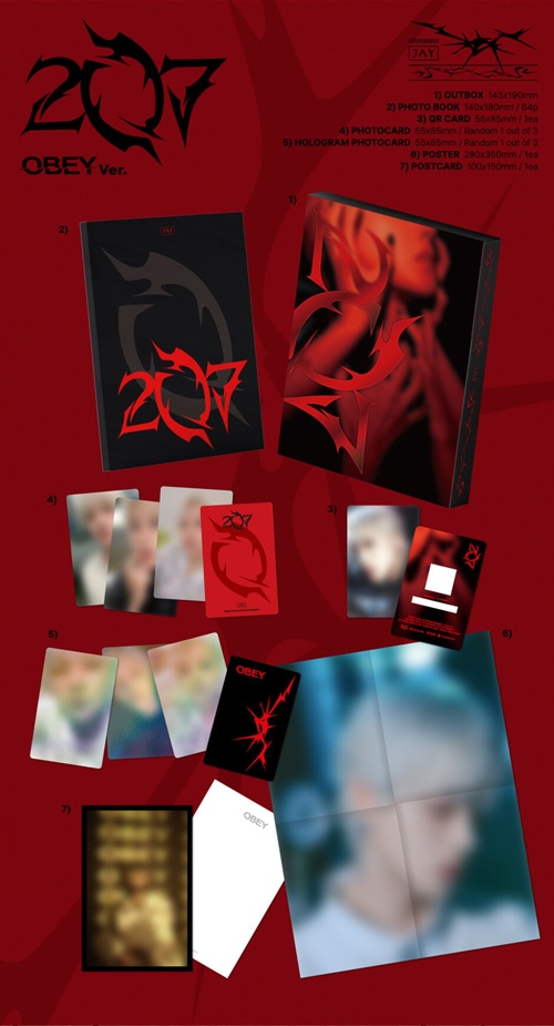 韓国音楽 iKONのJAY (ジナン) - 1集 「207」 (ランダム発送) | CD 男性