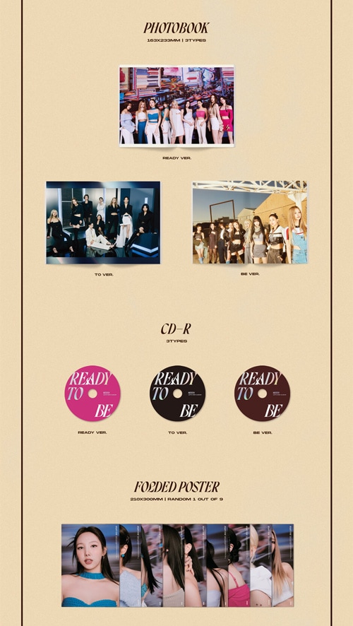 韓国音楽 TWICE (トゥワイス) - READY TO BE (バージョン3種セット)＋