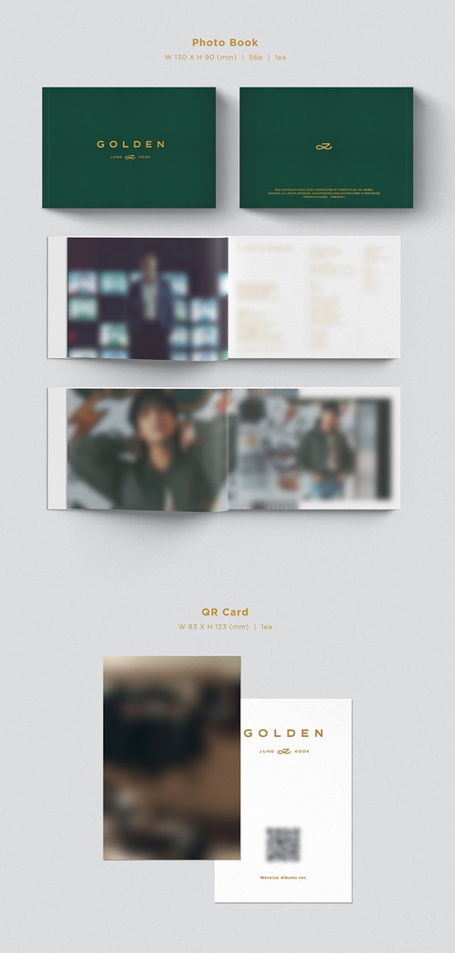 韓国音楽 BTSのジョングク - 1集 「GOLDEN」 Weverse Albums Ver. (QR