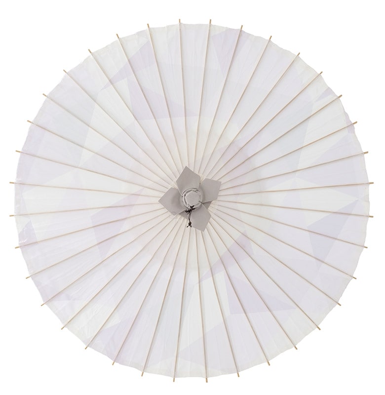 布和傘 ポリ くすみ 三角柄 直径70×75cm 継ぎ金具有 中国製 | 撮影小物