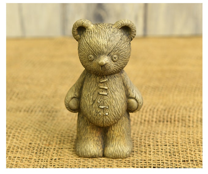 ガーデン雑貨 おしゃれ かわいい オブジェ くまのぬいぐるみ D 立ち姿