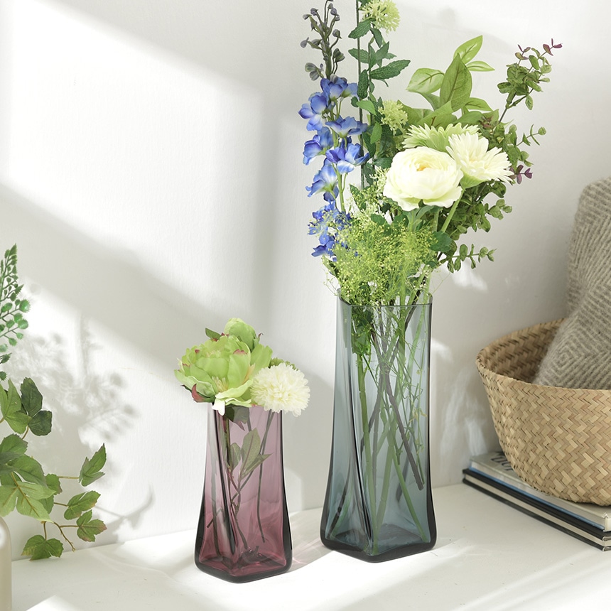 Sghr スガハラ フラワーベース 花瓶 HELEN ヘレン 花器 四角 S 日本製