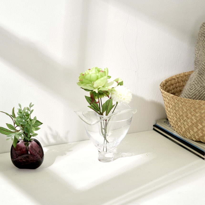 Sghr スガハラ フラワーベース 花瓶 花瓶のふた volubilis あさがお