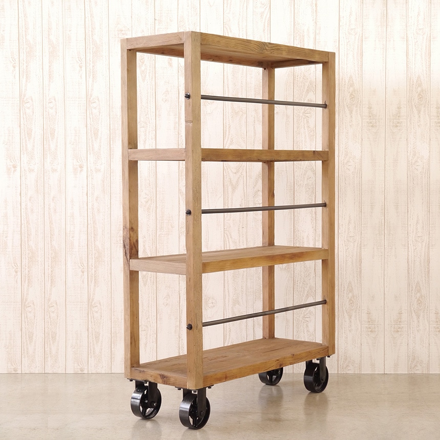 ラック 木製 キャスター付き MOSH モッシュ MUT SHELF ムート シェルフ