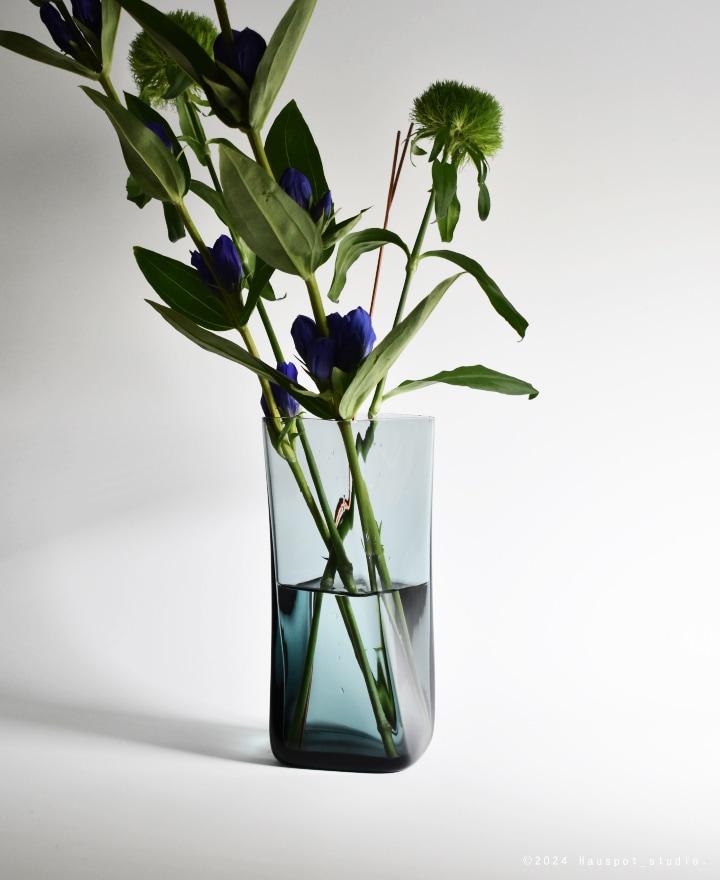 フラワーベース 日本製｜スガハラガラス｜Sghr ヘレン｜四角花器