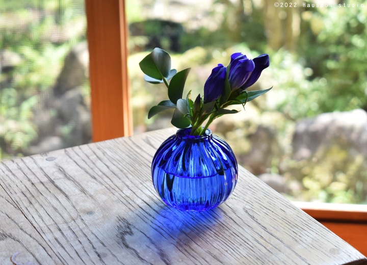 スガハラガラス フラワーベース ミニサイズ 手のひらサイズ 花器