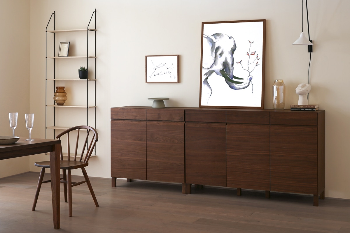 LECCE 90キャビネット ウォルナット