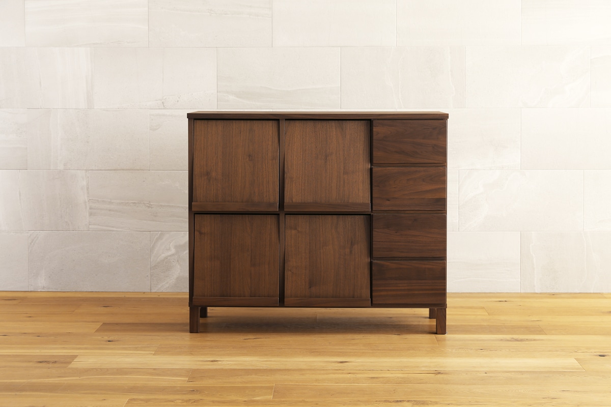 LECCE 105マガジンレコードラック ウォルナット