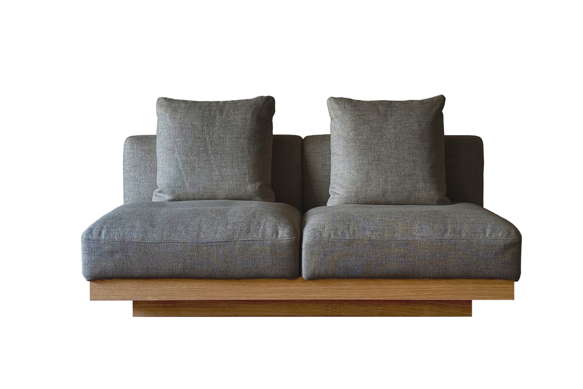 LANA SOFA 3人掛け アイボリー オーク/ウォルナット