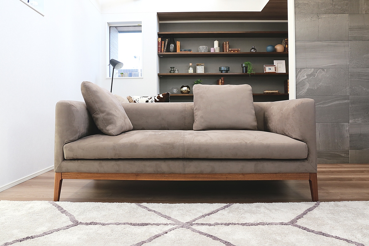 廃番25％OFF】 FRACCE SOFA ベンチ グレー オーク脚