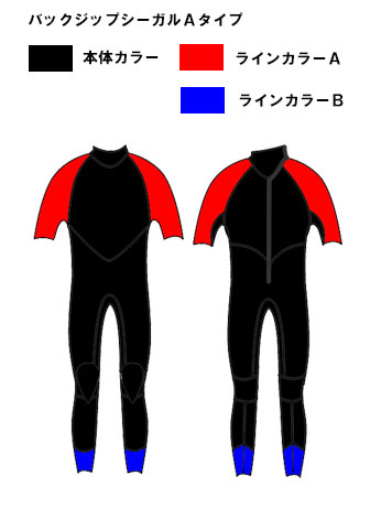 ﾊﾞｯｸｼﾞｯﾌﾟシーガル | バックジップ | ウエットスーツHIRUKAWA